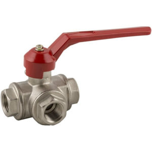 GHILUX Series – 6075 3 WAYS BALL VALVE “T” FEMALE G ISO 228
