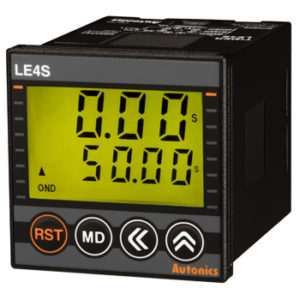 LE4S Series – DIN W48×H48mm Digital Backlight LCD Timer