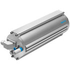 Linear drive with DFPI displacement encoder